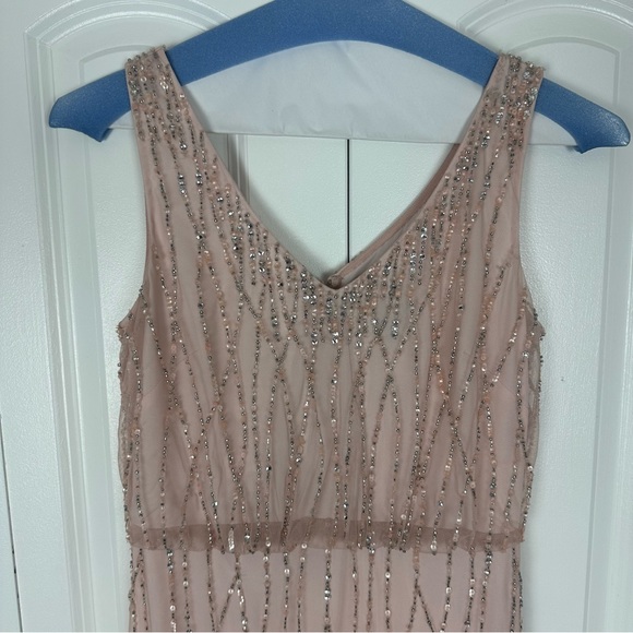 BHLDN ADRIANNA PAPELL BROOKLYN DRESS BLUSH SIZE 2 - Picture 11 of 16